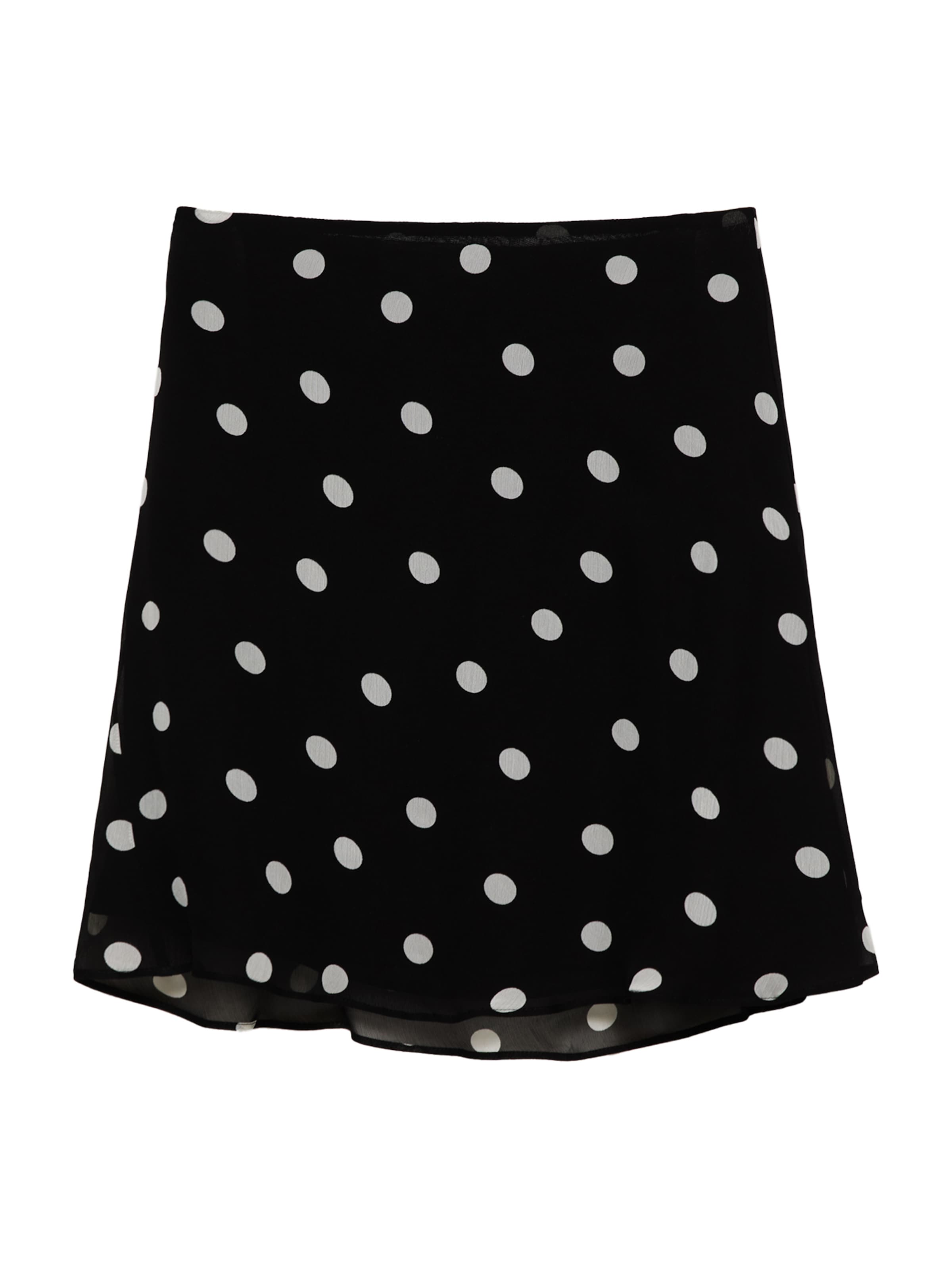 Pull&Bear Nederdel i sort / hvid, Produktvisning