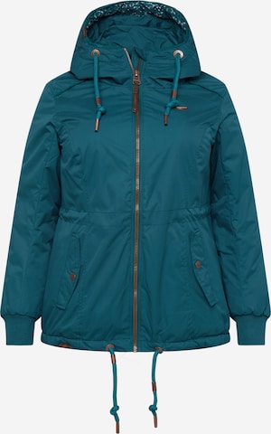 Ragwear Plus Performance Jacket 'DANKA PLUS' in Green: front