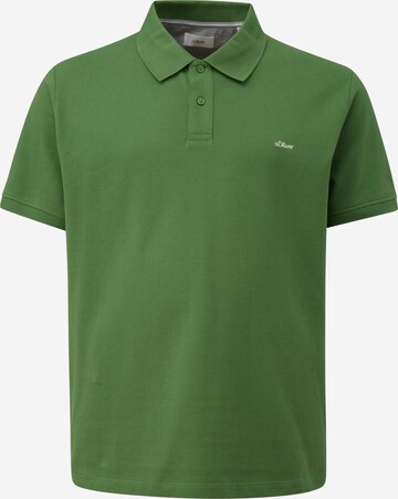 s.Oliver Men Big Sizes Shirt in Green: front