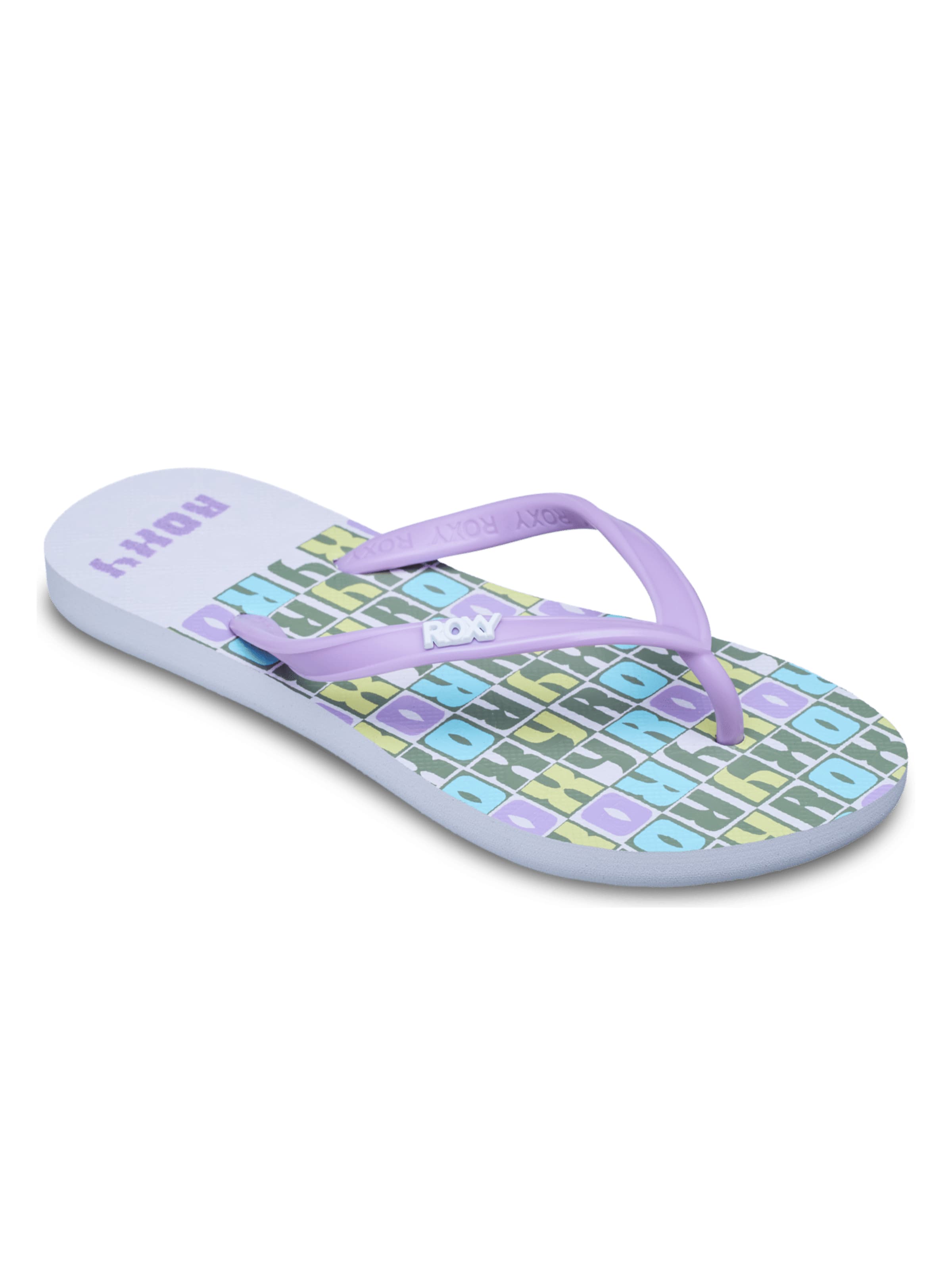ROXY Sandals 'Rg Viva Stamp' in Purple: front