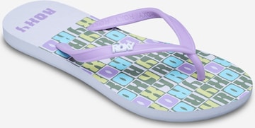 ROXY Sandals 'Rg Viva Stamp' in Purple: front