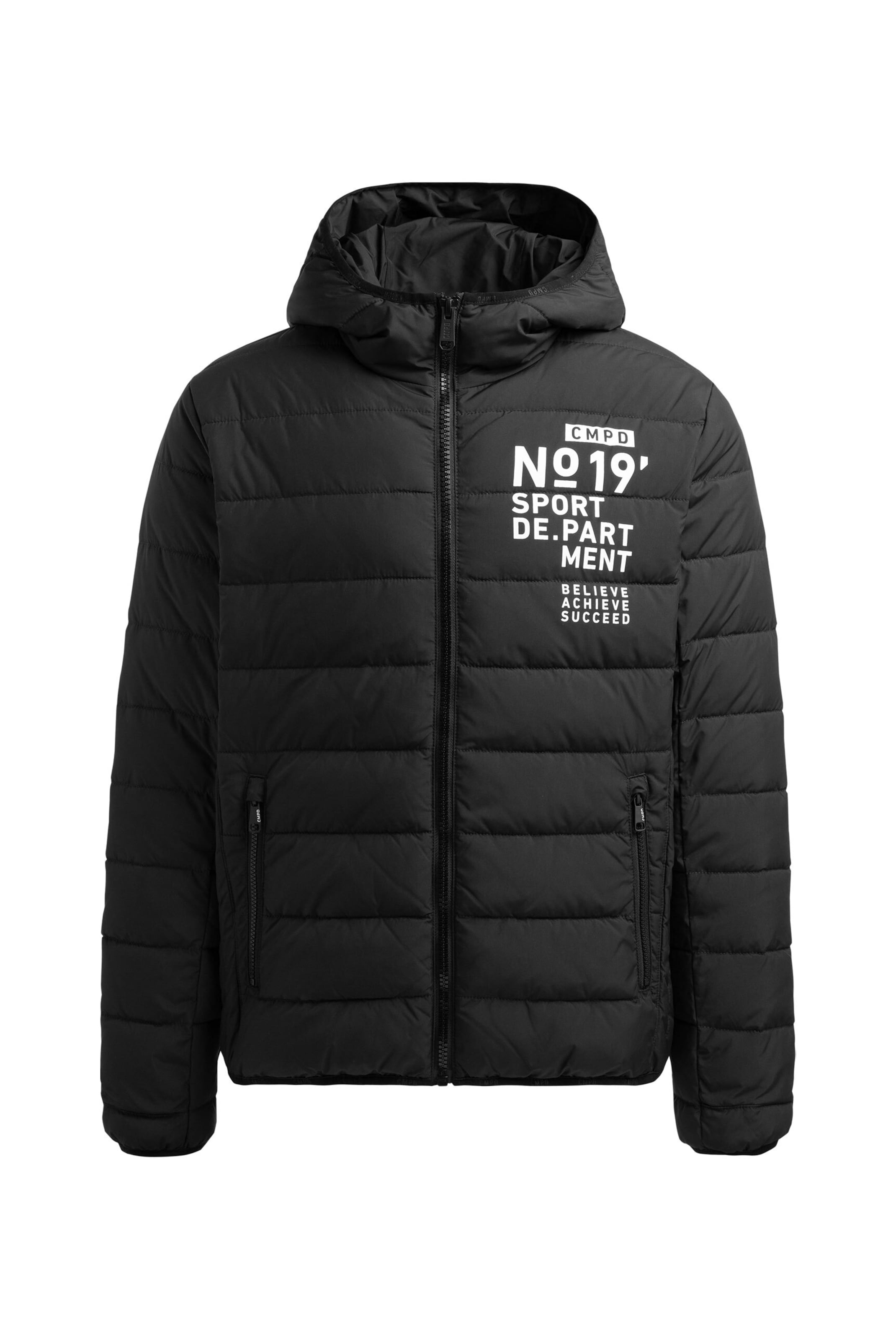 Veste outdoor CAMP DAVID en noir : devant