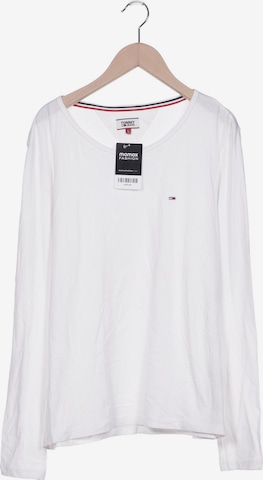 Tommy Jeans Langarmshirt L in Weiß: predná strana