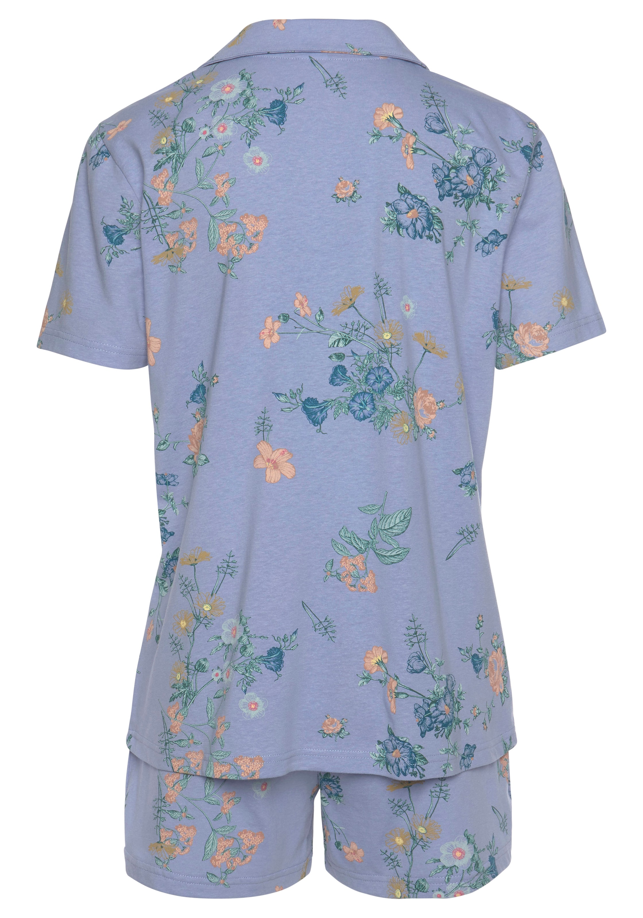 VIVANCE Short Pajama Set 'Dreams' in Blue