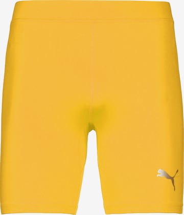 Pantaloncini intimi sportivi 'Liga' di PUMA in giallo: frontale