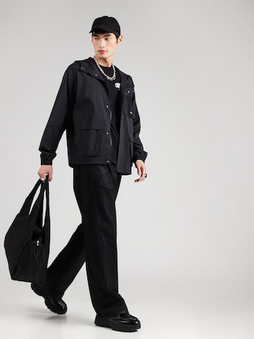 KARL LAGERFELD JEANS - Casaco meia-estação 'Utility' em preto