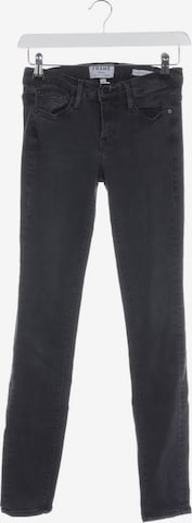 FRAME Jeans in 25 in Black: front