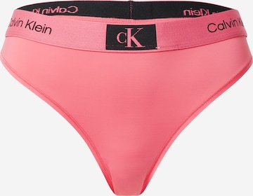 Calvin Klein Underwear Стринг в розово: отпред