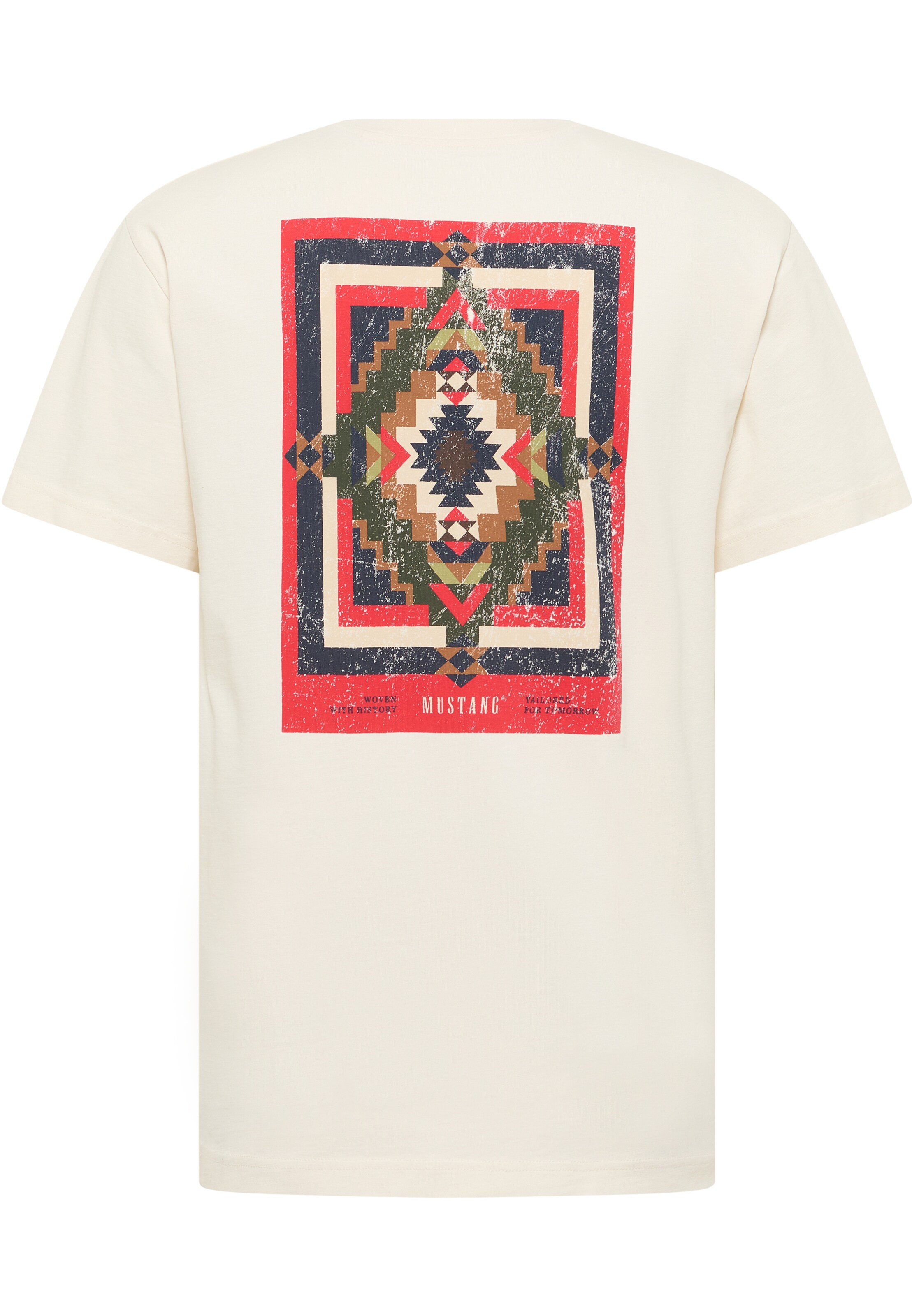 MUSTANG T-Shirt ' Akron ' in Weiß