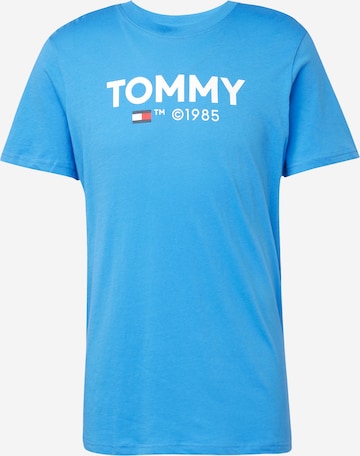 Tommy Jeans Koszulka 'ESSENTIAL' w kolorze niebieski: przód