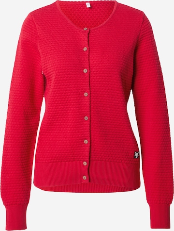 Blutsgeschwister Strickjacke 'Save the Brave' in Rot: predná strana