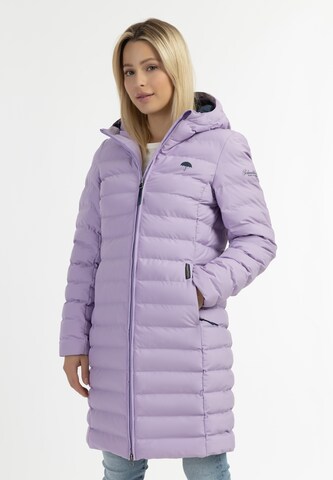 Manteau fonctionnel 'Philon' Schmuddelwedda en violet : devant