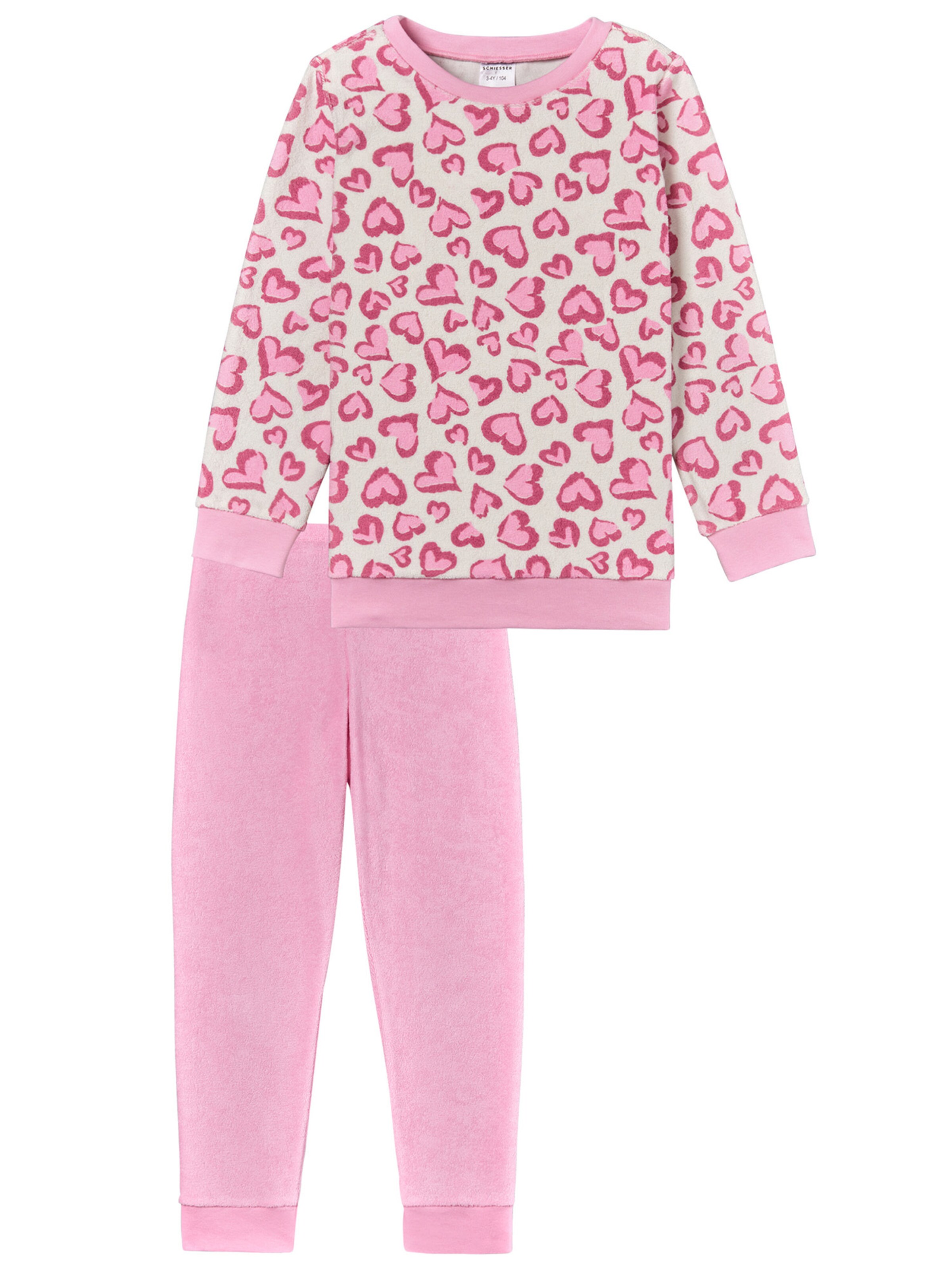 Pigiama 'Girls World' di SCHIESSER in rosa: frontale