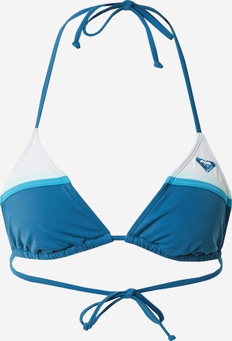 ROXY Triangle Bikini top in Blue: front