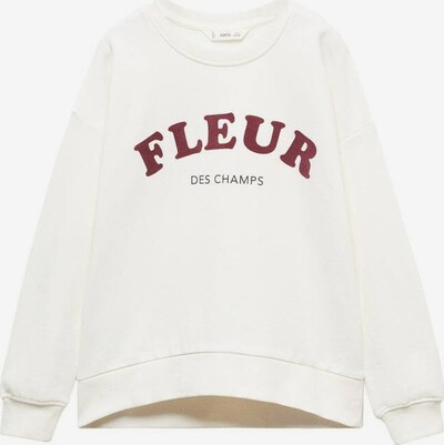 MANGO KIDS Sweatshirt 'Dublini' i bordeaux / sort / hvid-meleret, Produktvisning