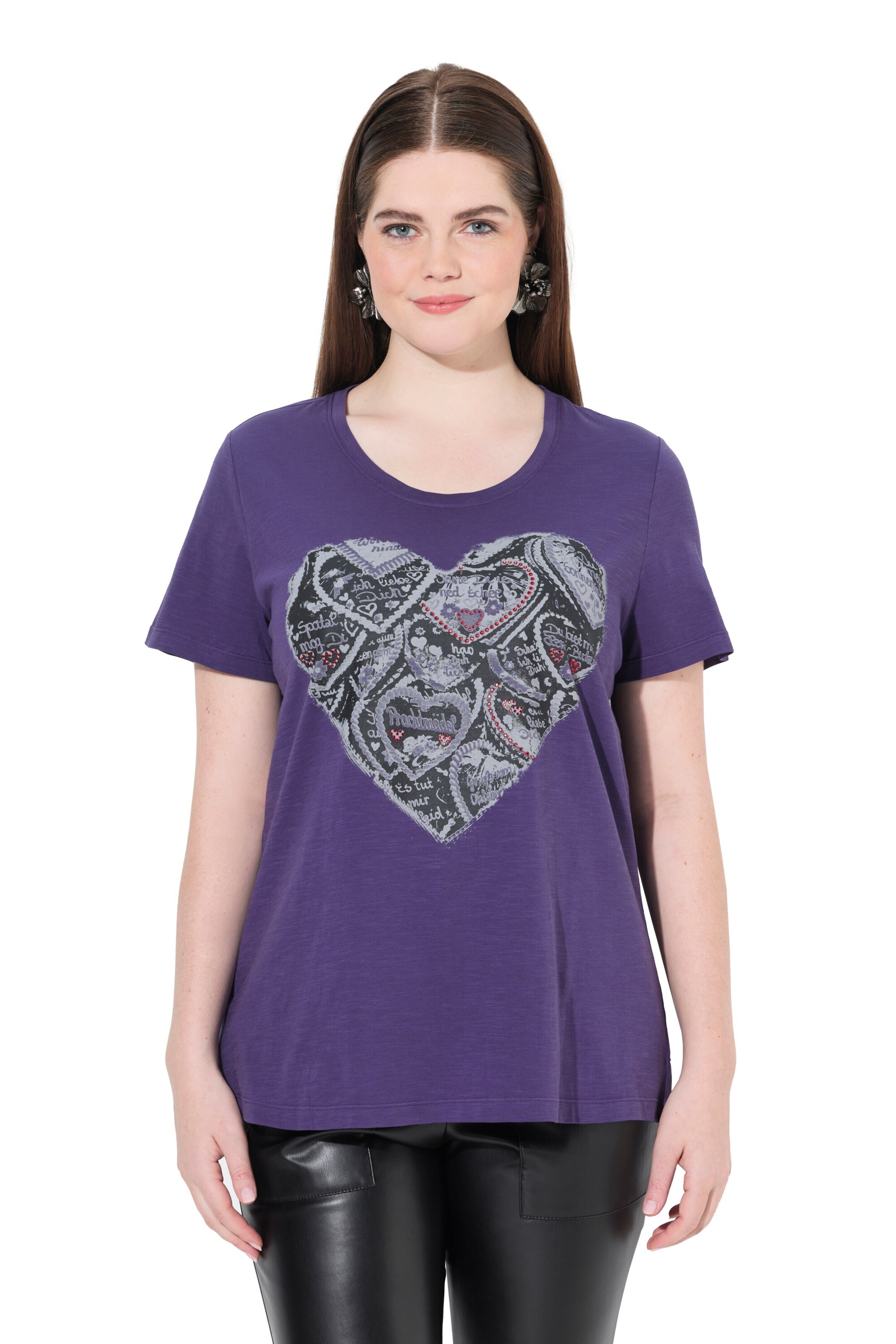 Ulla Popken Shirt in Lila: Vorderseite