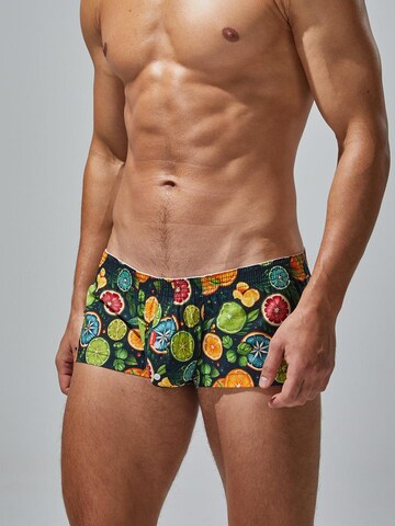 SEOBEAN Boxer shorts 'Tropical' in Black