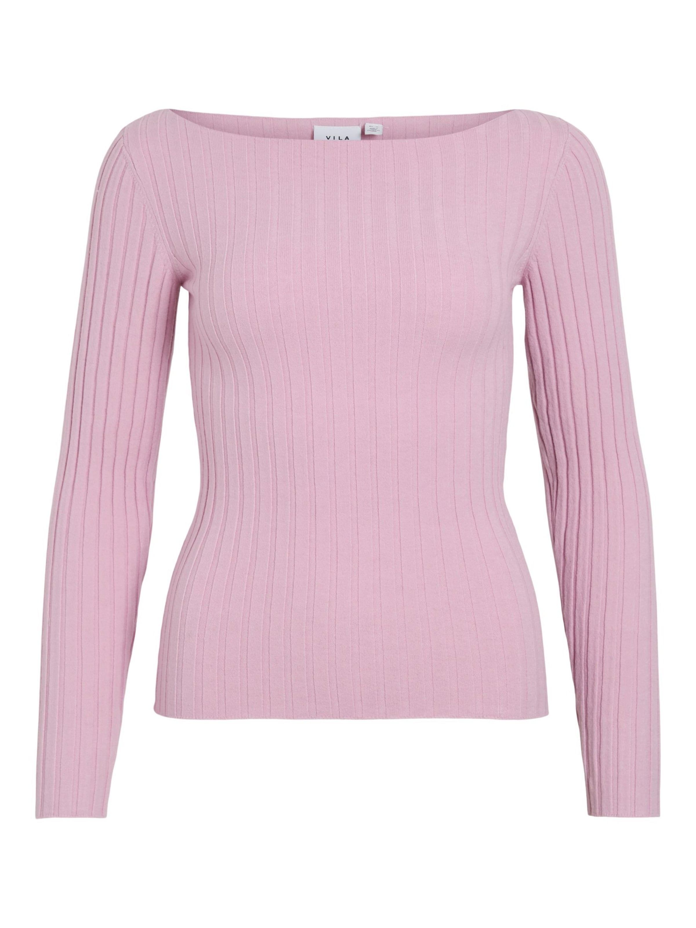 VILA Sweater 'VILucca' in Pink: front