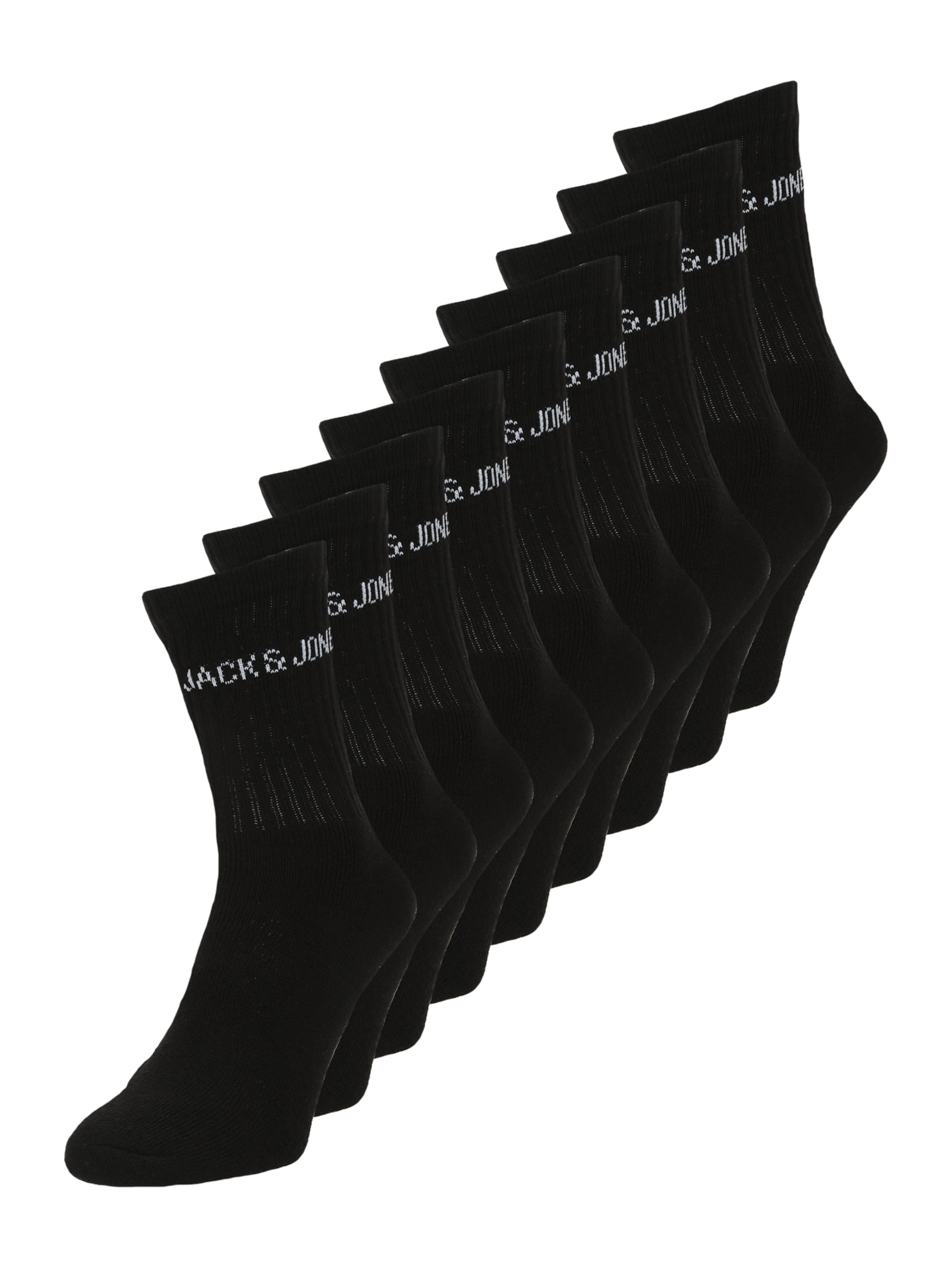 fekete / fehér JACK & JONES Zokni 'JACREGEN', Termék nézet