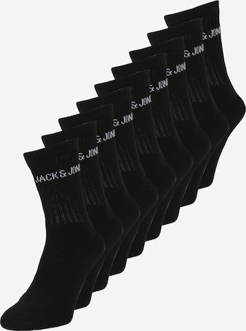 Chaussettes 'JACREGEN' JACK & JONES en noir : devant