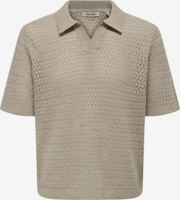 T-Shirt Only & Sons en beige : devant