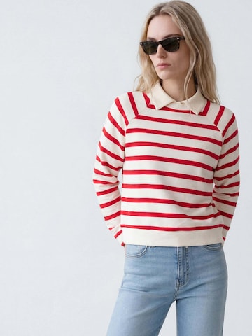Sweat-shirt 'Crew Neck' Mavi en rouge
