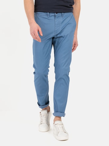 CAMEL ACTIVE Slim fit Chino Pants 'Madison' in Blue: front