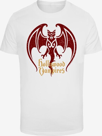 T-Shirt 'Hollywood Vampires' Merchcode en blanc : devant
