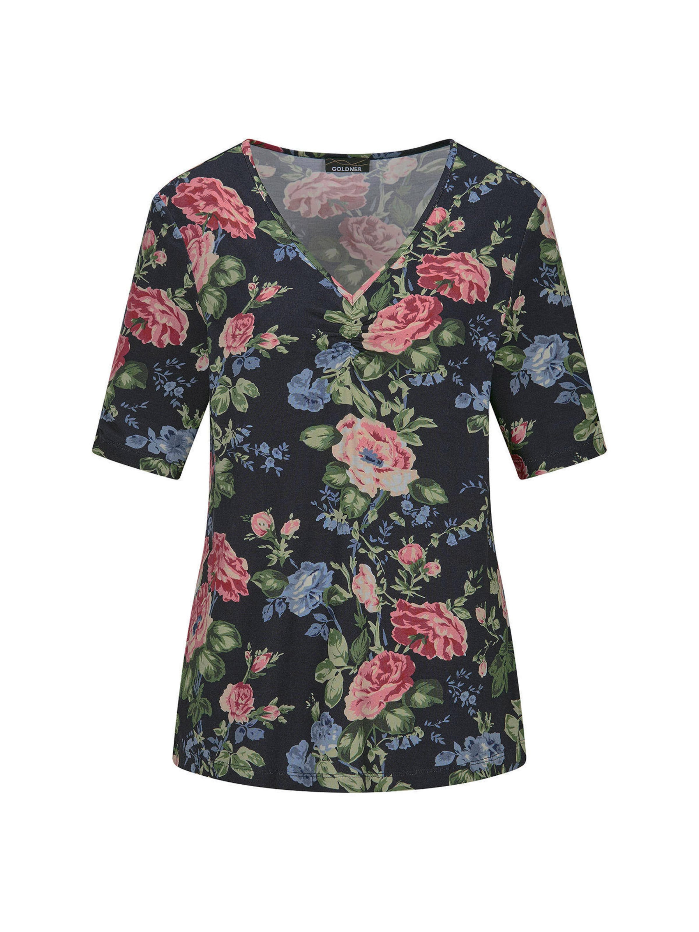 Goldner Shirt in de kleur Navy / Opaal / Jade groen / Oudroze, Productweergave