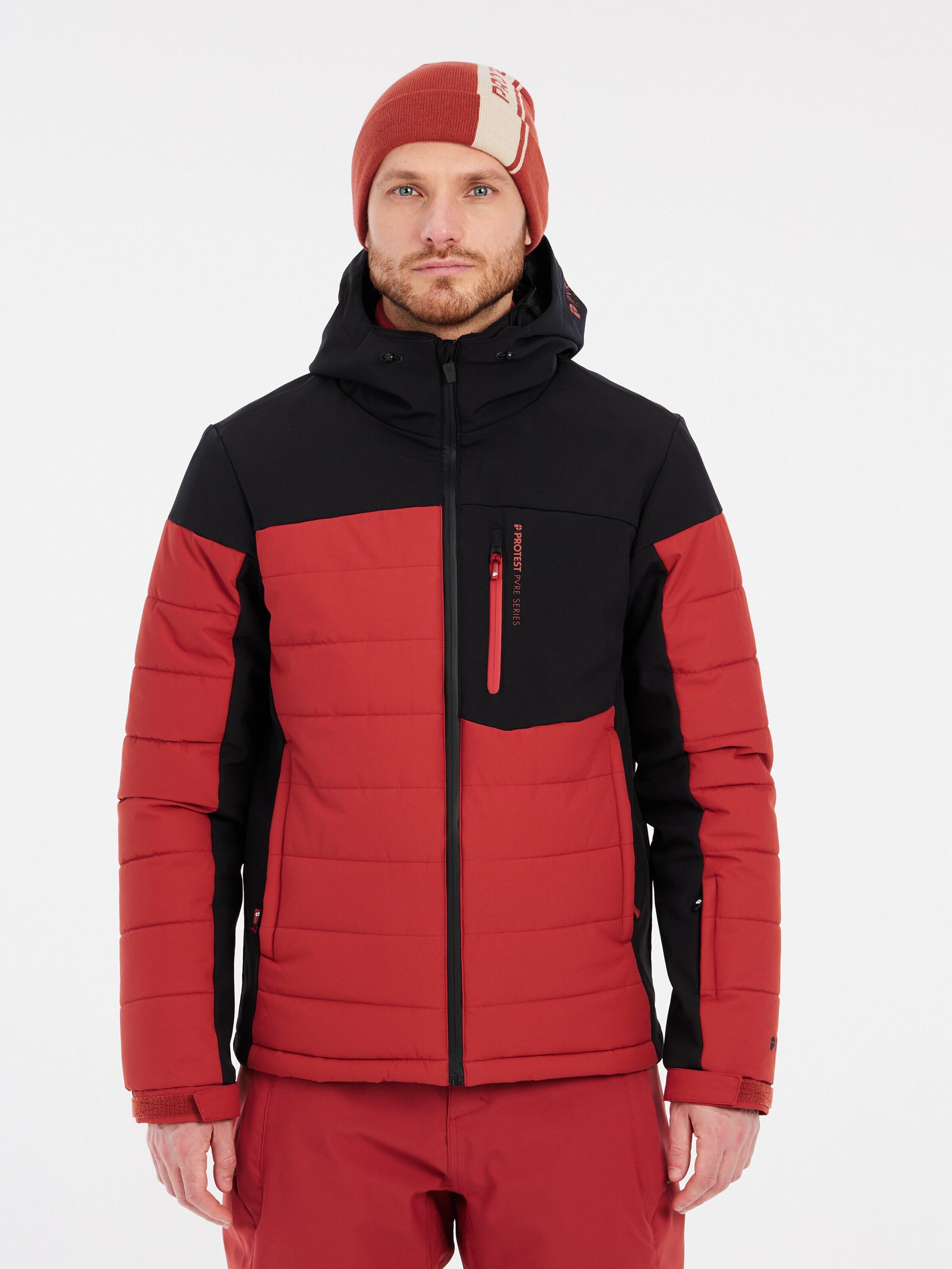 PROTEST Winterjacke 'PRTMOUNT24' in Rot: Vorderseite