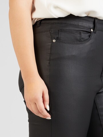 ONLY Carmakoma Skinny Jeans 'ANNE' in Schwarz