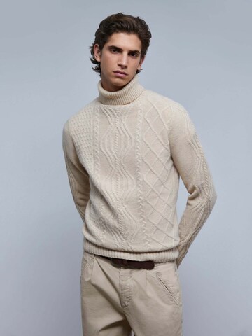 Scalpers Sweater 'Berner' in Beige: front