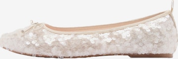 MANGO KIDS Ballerina 'FLORIE-A' värissä valkoinen: etupuoli