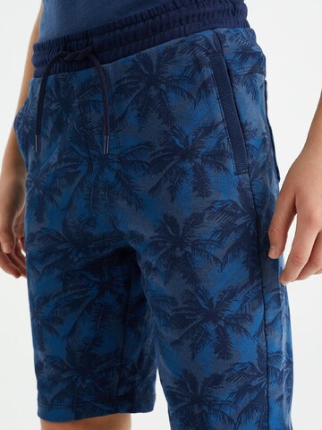 Coupe slim Pantalon WE Fashion en bleu