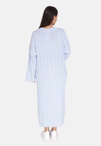 Abito in maglia di Elara in blu