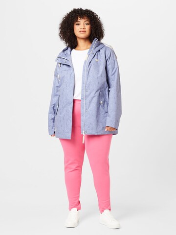 Ragwear Plus Between-Season Jacket 'LENCA MARINA' in Blue