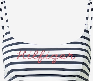 TOMMY HILFIGER Bustier Bikinitop in Blauw: voorkant