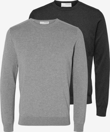 SELECTED Sweater 'Berg' in Grey: front