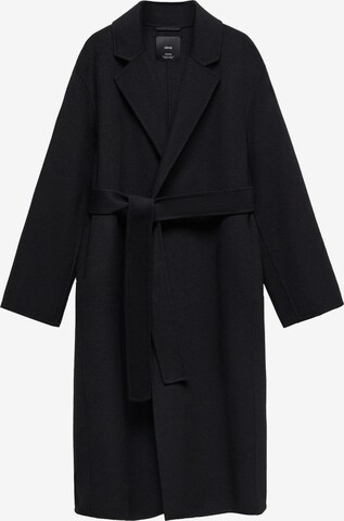 MANGO Between-Seasons Coat 'Batin' in Black: front