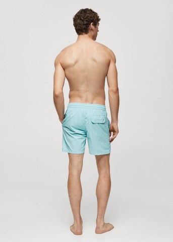 MANGO MAN Regular Badeshorts 'liso' in Blau