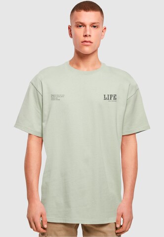 Merchcode T-Shirt 'Life' in Grün: Vorderseite
