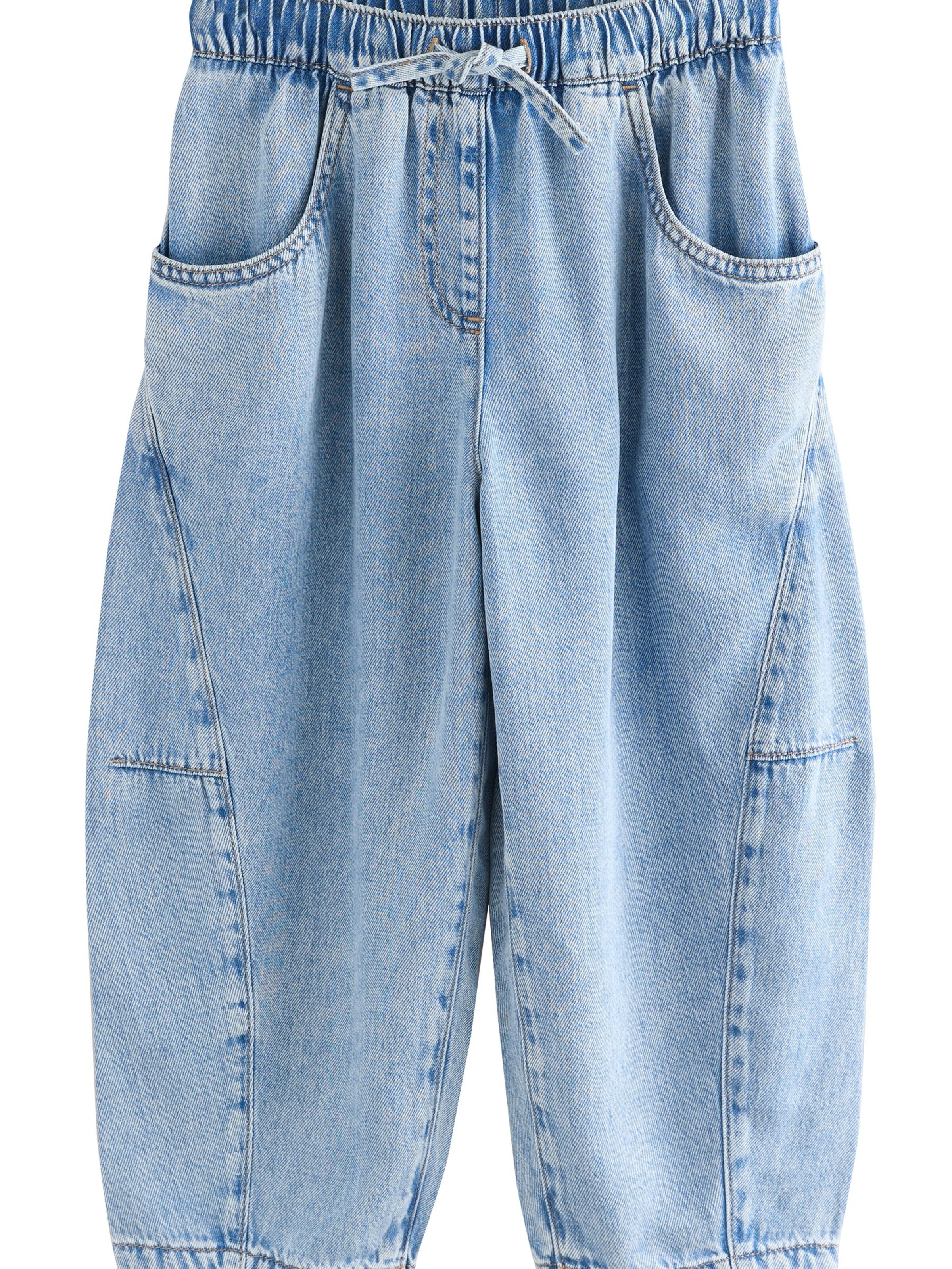 Next Baggy Штаны в Синий: спереди