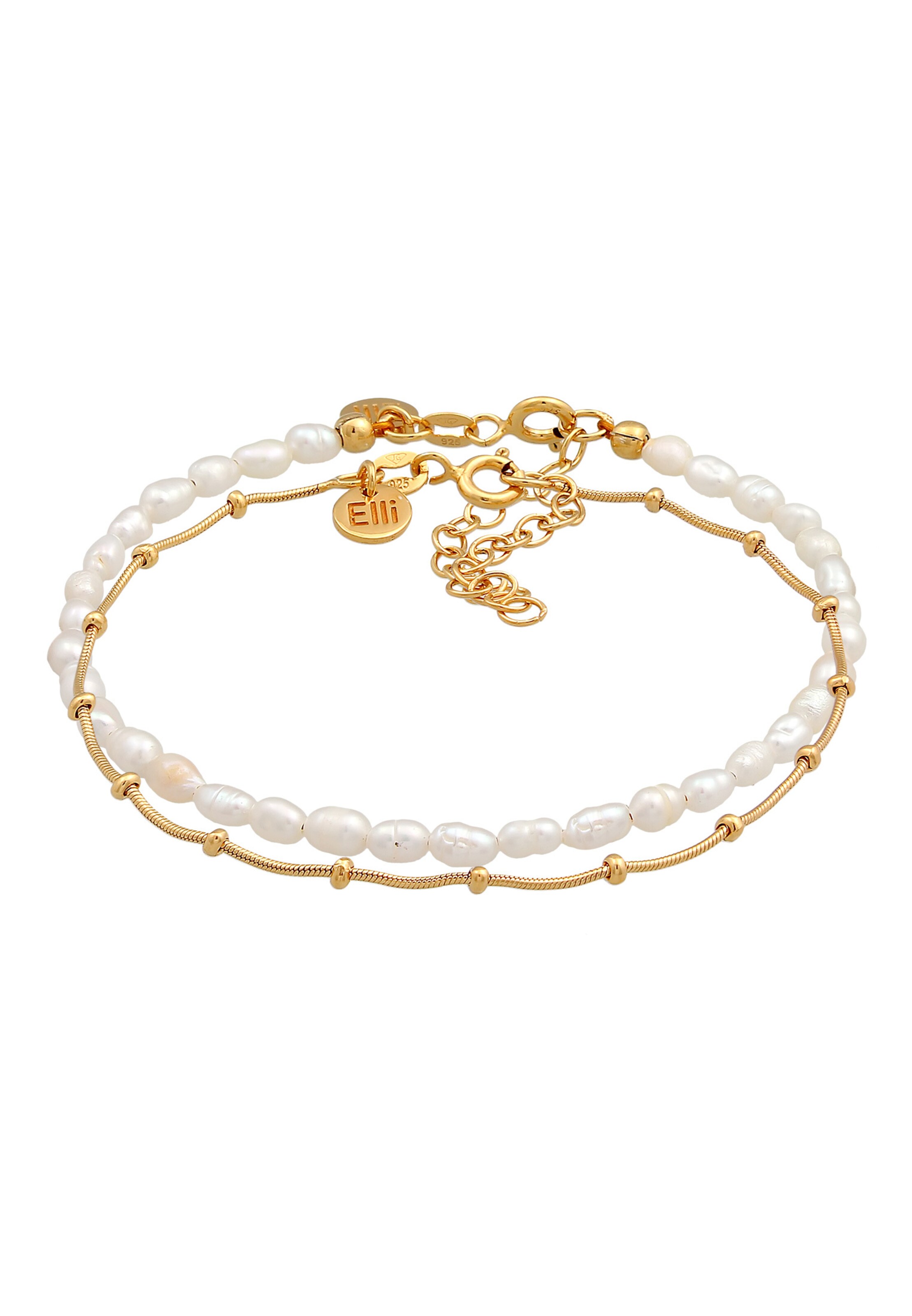 ELLI PREMIUM Armband in Gold: Vorderseite