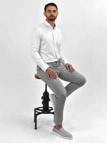 Vercate Slimfit Chinohose 'No. 13' in Grau