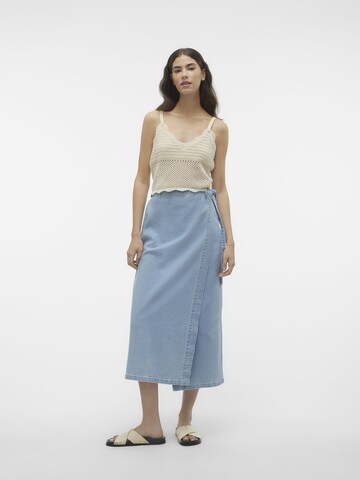 VERO MODA Knitted Top 'BORABORA' in Grey