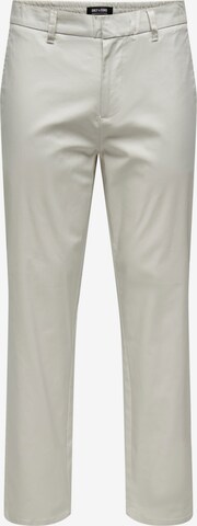 Only & Sons Regular Chino 'Law' in Grijs: voorkant