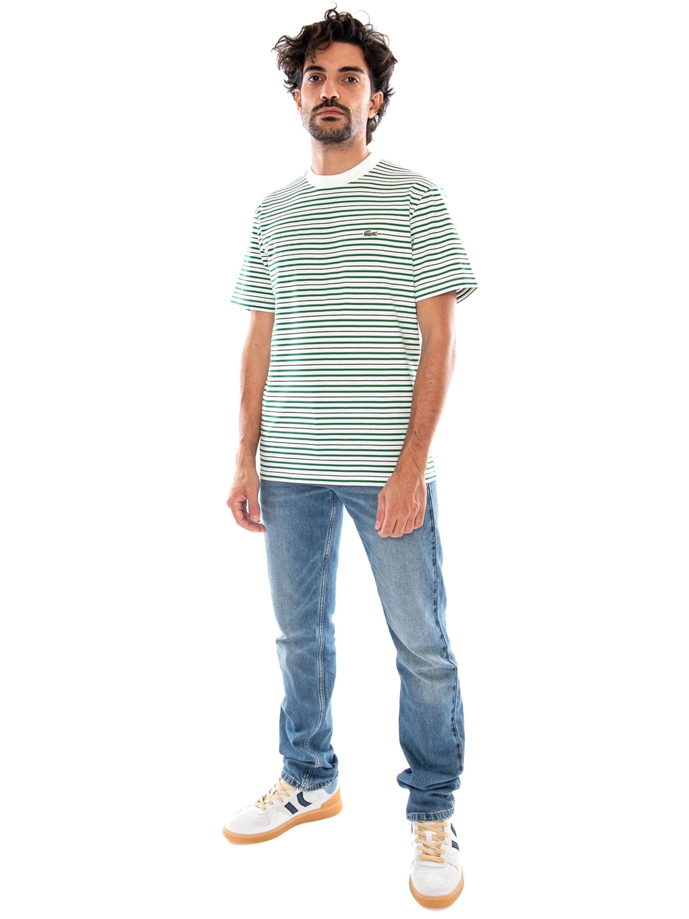 LACOSTE Koszulka 'T-SHIRT GREEN' w kolorze zielony