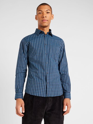 s.Oliver - Regular Fit Camisa em azul: frente