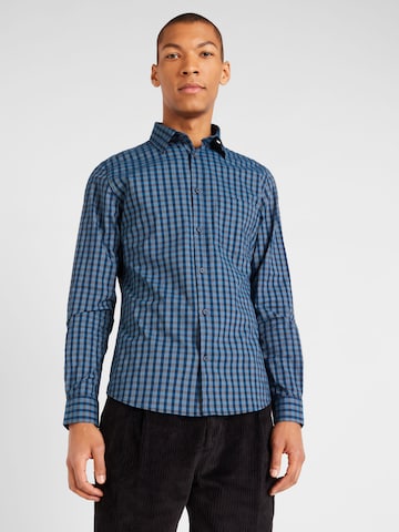 s.Oliver Regular fit Button Up Shirt in Blue: front