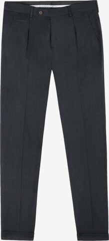 Coupe slim Pantalon à plis 'Bogart' Scalpers en gris : devant